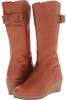 Cinnamon/Walnut Crocs A-Leigh Leather Boot for Women (Size 6)