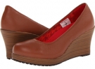 Cinnamon/Walnut Crocs A-Leigh Closed Toe Wedge for Women (Size 4)