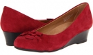 Deep Red Suede Earth Teaberry for Women (Size 7.5)