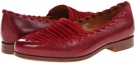 Deep Red Full-Grain Leather Earthies Fontana for Women (Size 6)