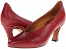 Ruby Red Full-Grain Leather Earthies Tavolina for Women (Size 11)