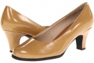 Nude Patent Rose Petals Cabby for Women (Size 6.5)