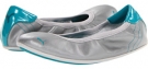 Metallic Silver/Blue Grass PUMA Karlie Ballet Metallic Wn's for Women (Size 8.5)