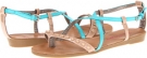 Turquoise/Natural Pink & Pepper Illa for Women (Size 6.5)
