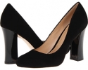 Black Suede/Patent Cole Haan Chelsea Hi Flared Heel for Women (Size 6.5)