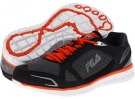 Castlerock/Black/Red Orange Fila Memory Deluxe 2 for Men (Size 8.5)