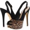 Black Michael Antonio Katniss Leopard for Women (Size 6)