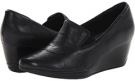 Black Leather Clarks England Portrait Dec for Women (Size 9)