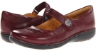 Burgundy Leather Clarks England Un.Linda for Women (Size 5.5)