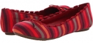 Red Giraffe Striped Fabric Dr. Scholl's Fortunate for Women (Size 9)