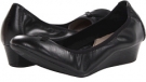 Black Leather Hush Puppies Candid Pump for Women (Size 6.5)