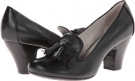 Black Leather Hush Puppies Lonna Pump KL for Women (Size 5.5)