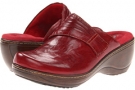 Dark Red Vintage Waxy Wrinkled Leather SoftWalk Mason for Women (Size 9.5)