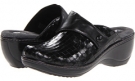 Black Burnished Veg Kid Leather SoftWalk Memphis for Women (Size 5.5)