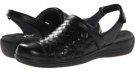 Black Burnished Veg Kid Leather SoftWalk Salina Woven for Women (Size 5)