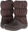 Espresso/Espresso Crocs Winter Puff Boot for Women (Size 9)