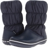 Navy/Navy Crocs Winter Puff Boot for Women (Size 10)