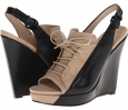 Tan Suede/Black Eco Leather 10 Crosby Derek Lam Gi for Women (Size 7.5)