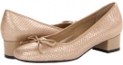 Nude Snake Leather/Patent Trotters Demi for Women (Size 5.5)