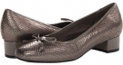 Pewter Snake Leather/Patent Trotters Demi for Women (Size 7.5)