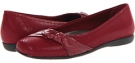 Dark Red Mini Dot Patent Suede Leather Trotters Suki for Women (Size 6.5)
