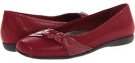 Dark Red Mini Dot Patent Suede Leather Trotters Suki for Women (Size 7.5)