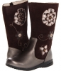 Bronze/Chocolate Brown Leather/Suede pediped Paula Flex for Kids (Size 12)
