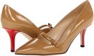 New Camel Patent/Maraschino Red Patent Heel Kate Spade New York Jolene for Women (Size 8)