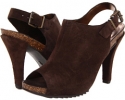 Dark Brown Suede Kenneth Cole Reaction Hook n Pull for Women (Size 9.5)