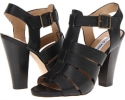 Black Leather Steve Madden Madysin for Women (Size 8)