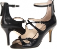 Black Leather Nine West GlowUp for Women (Size 7)