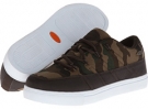 Dark Brown Forest Camo/White Canvas Lugz Pronto Lo for Men (Size 10.5)