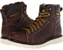 Red Brown Full Grain Leather Caterpillar Wister for Men (Size 9)