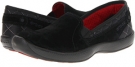 Black/True Red Crocs AnyWeather Suede Loafer for Women (Size 4)