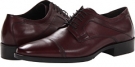 Burgundy Italian Calfskin Johnston & Murphy Larsey Cap Toe for Men (Size 10)