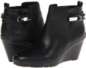 Black Tumbled Leather/Nappa Calvin Klein Tennie for Women (Size 10)