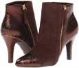 Chocolate/T. Moro King Suede/Snake Print Sofft Makayla for Women (Size 7.5)