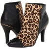 Natural Leopard/Black Calf Hair/Velvet Sheep Nappa Sofft Makayla for Women (Size 7.5)