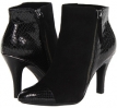 Black King Suede/Snake Print Sofft Makayla for Women (Size 7.5)