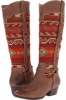 Mocha/Red/Orange Multi Belize Sofft Porter for Women (Size 7)