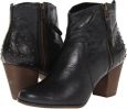 Black Burnish Leather Bella-Vita Kinsey for Women (Size 6)