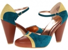 Teal/Yellow Seychelles Just An Illusion for Women (Size 6)