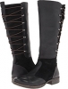 Black Leather Naya Apollonia Wide Shaft for Women (Size 4.5)