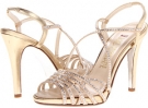 Gold Metallic E! Live from the Red Carpet Tara for Women (Size 6.5)