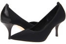 Black/Black Cow Silk Donald J Pliner Emma for Women (Size 7.5)