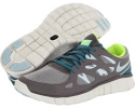 Canyon Grey/Mineral Teal/Volt/Teal Tint Nike Free Run 2 Ext for Women (Size 11.5)