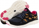 Black/Dark Armory Blue/Pink Foil/Gold Suede Nike Free Run 2 Ext for Women (Size 12)