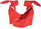 Red Leather/Nubuck Kooba Ella for Women (Size 9)