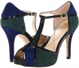 Blue Green Combo Chrome Free Suede/Patent Isola Catalina for Women (Size 8.5)