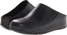 Black FitFlop Gogh Moc Snake for Women (Size 7)